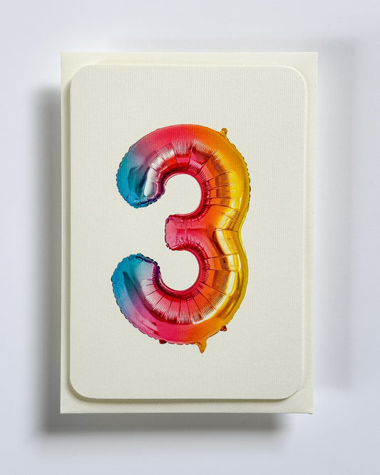 Birthday Balloon No. 3 Card
