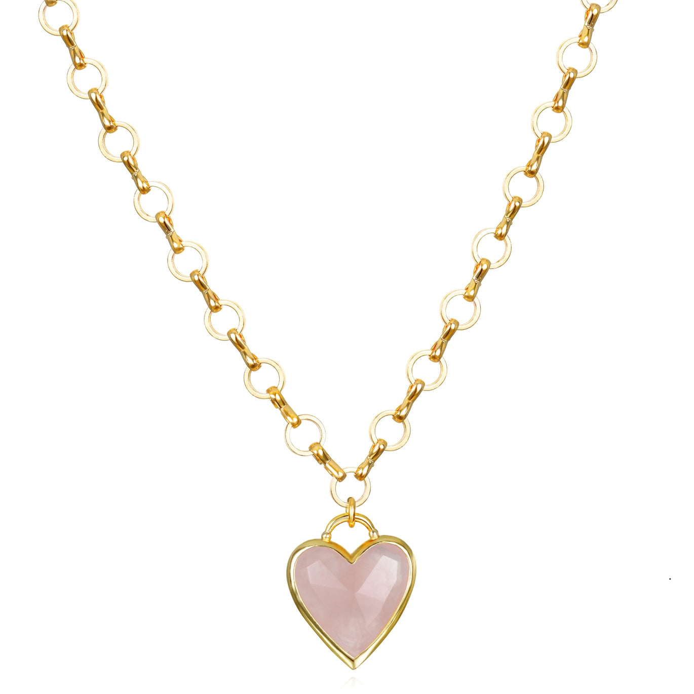 Framed Heart Petite Loop Necklace