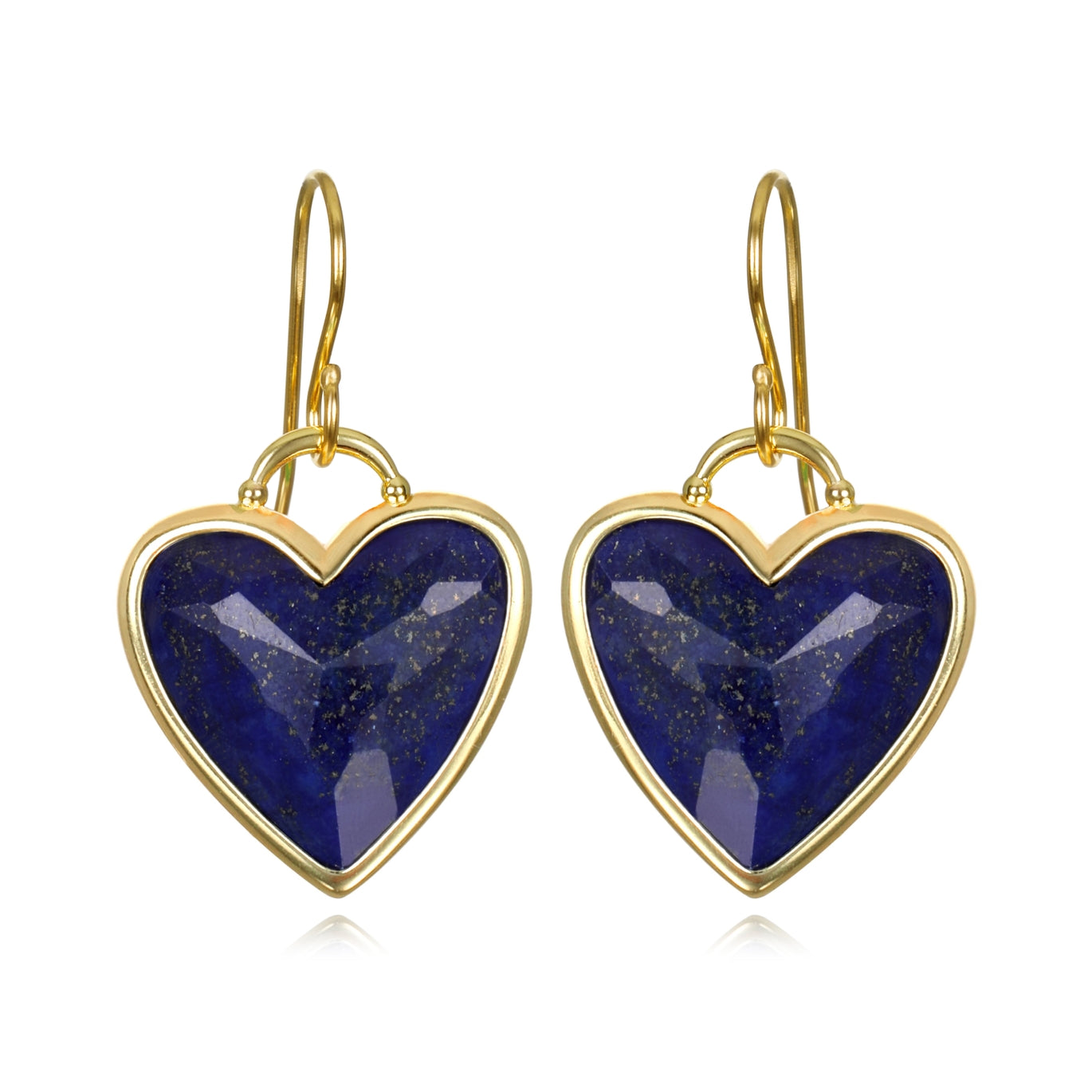 Framed Heart Dangle Earrings
