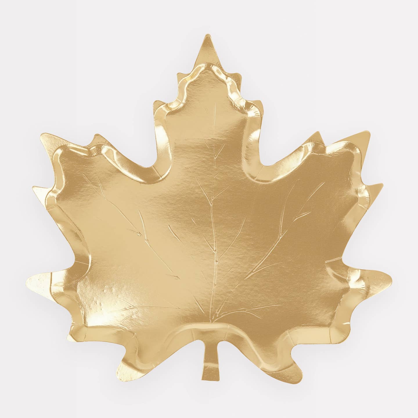 Gold Maple Leaf Plates
