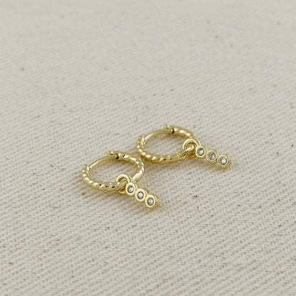 Mini Twisted Hoop Earrings