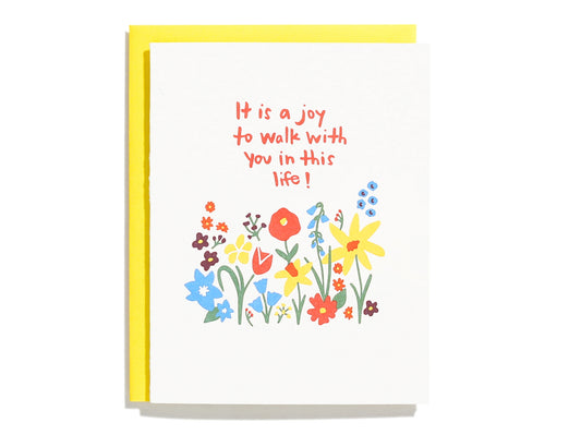 Joy To Walk Greeting Card