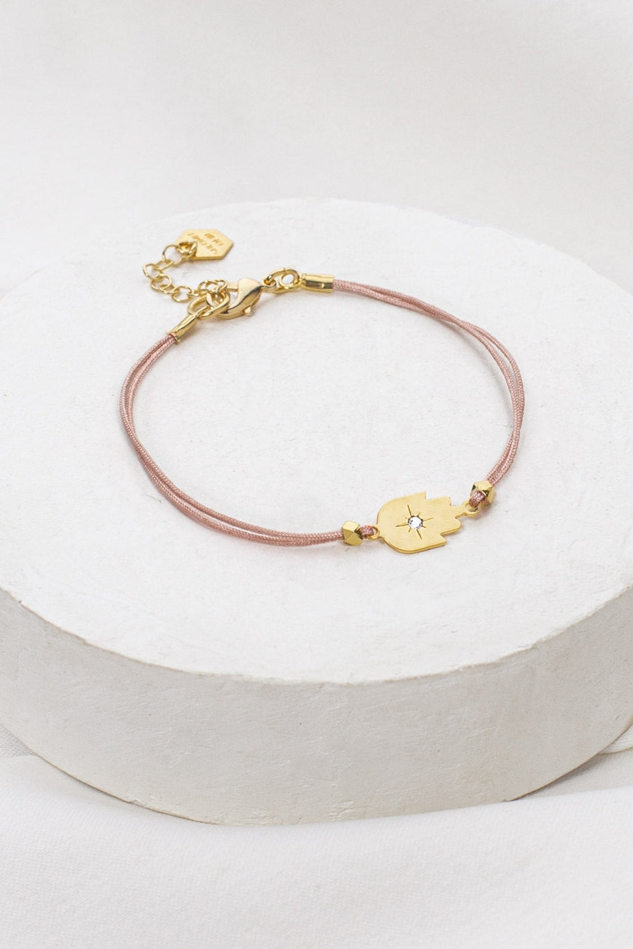 Hamsa On String Bracelet