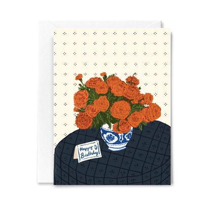 Marigolds Birthday Card