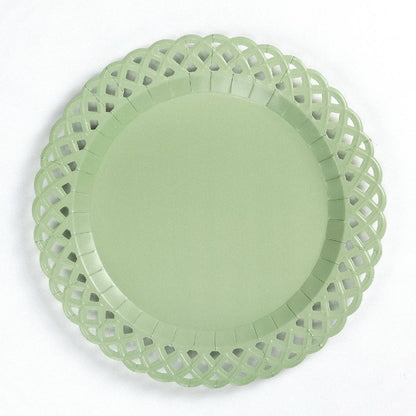 Basketweave Dinner Plates