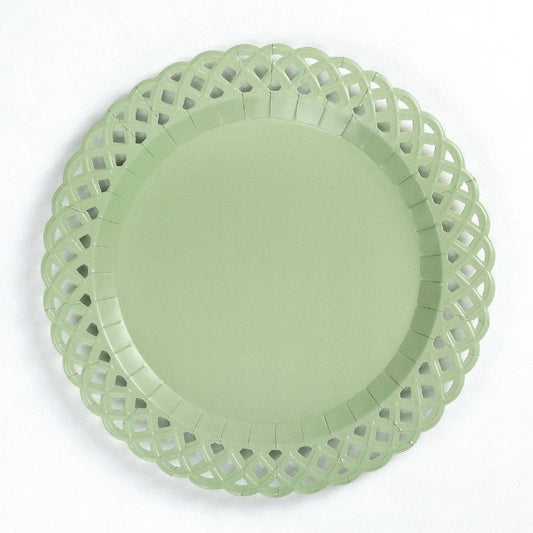 Basketweave Dinner Plates