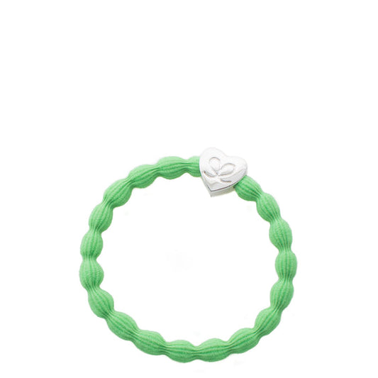 Silver Heart Hair Tie