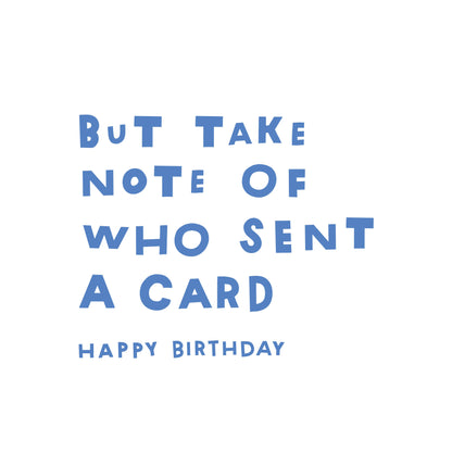 Texts Birthday Card