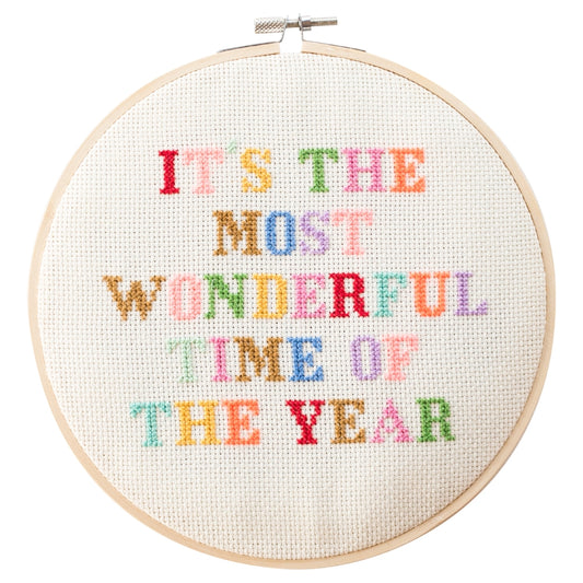 It's the Most Wonderful Time Cross Stitch Kit