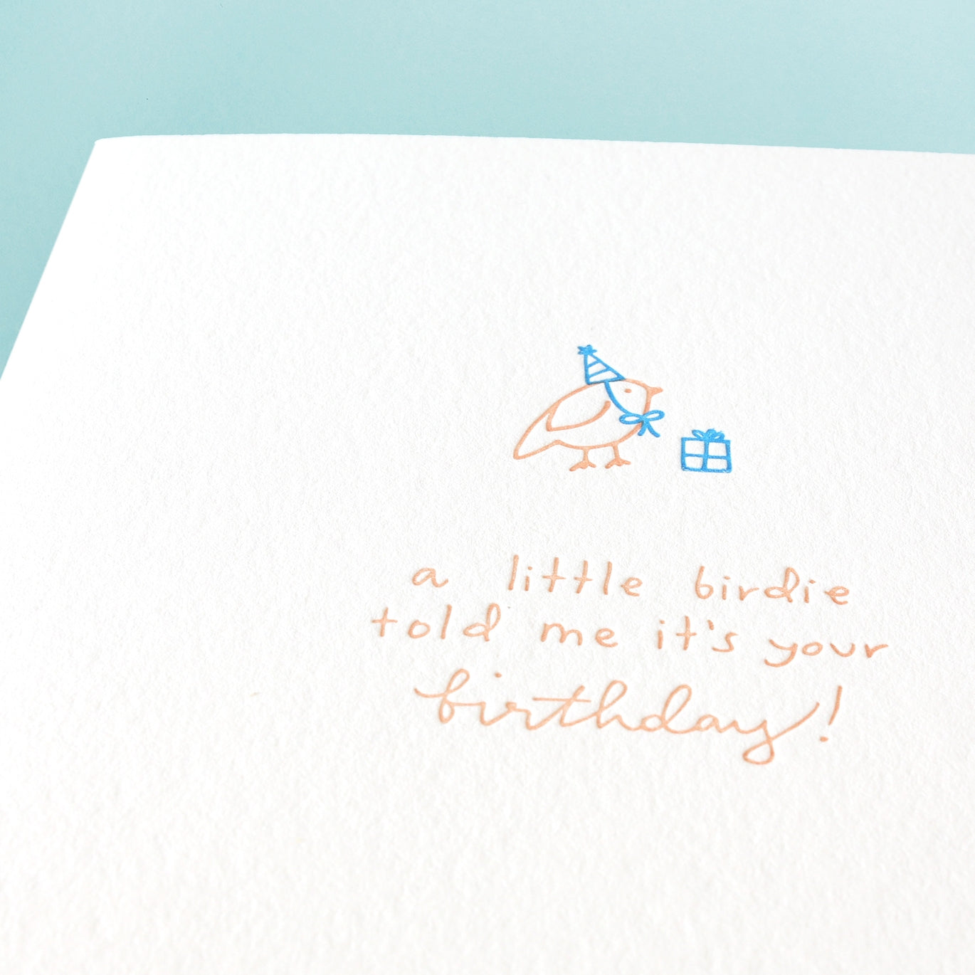 Little Birdie Birthday Greeting Card