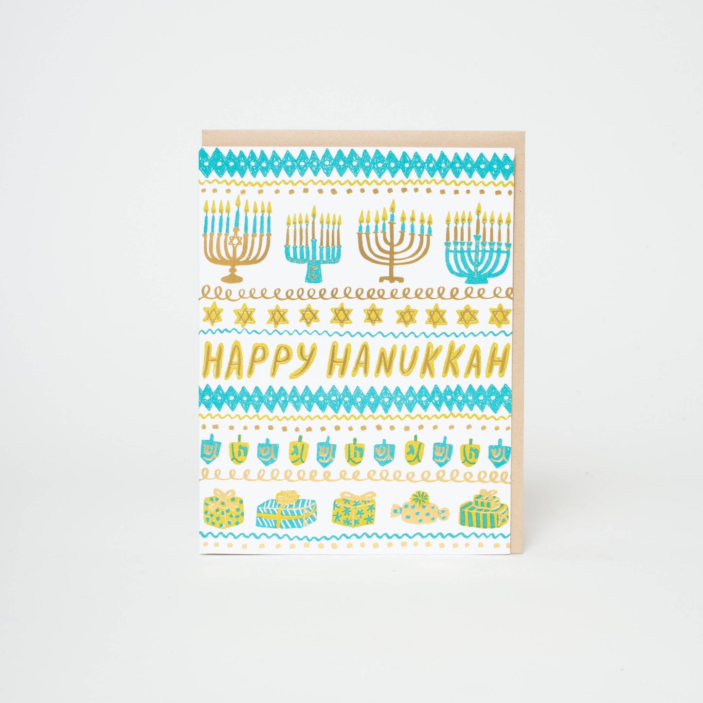 Hanukkah Stripes Card