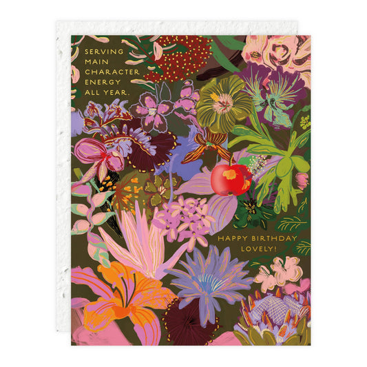 Plantable Card - Midnight Blooms