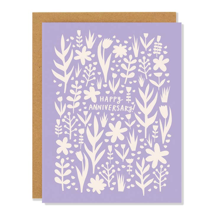 Lavender Anniversary Card