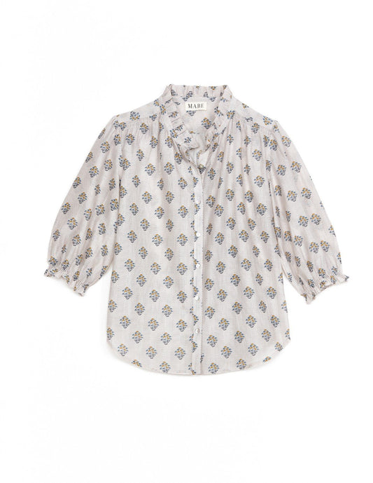 Ecru Lindi Print Top