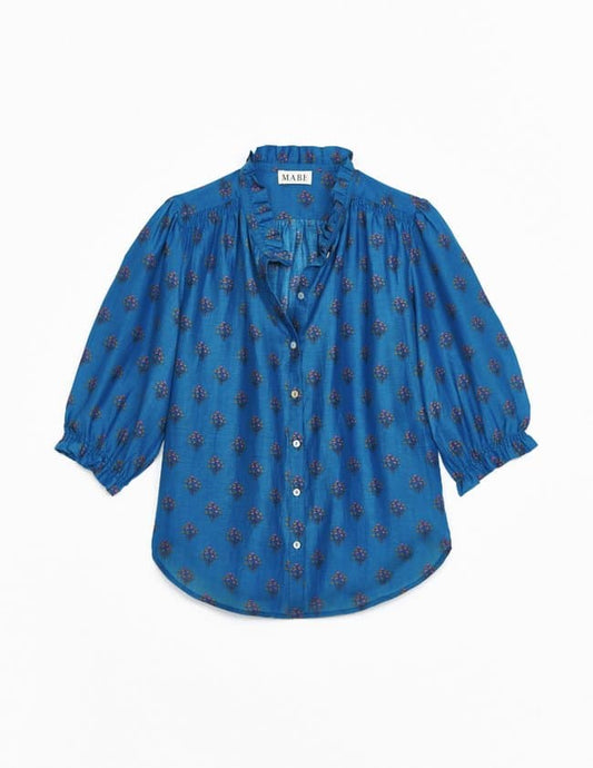 Blue Lindi Print Top