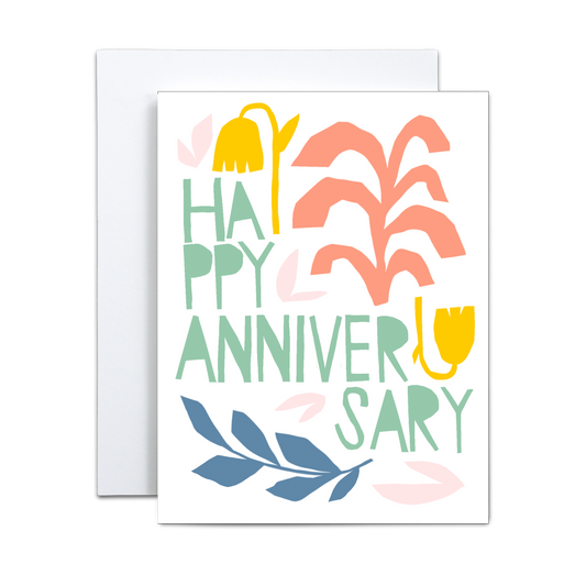 Anniversary Floral Card