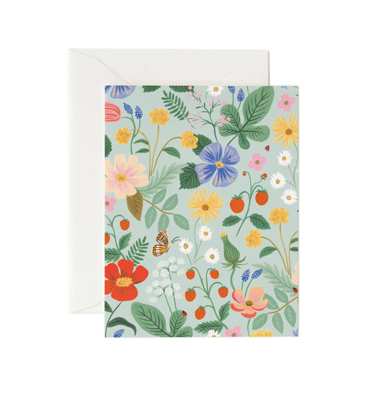 Strawberry Fields Mint Card