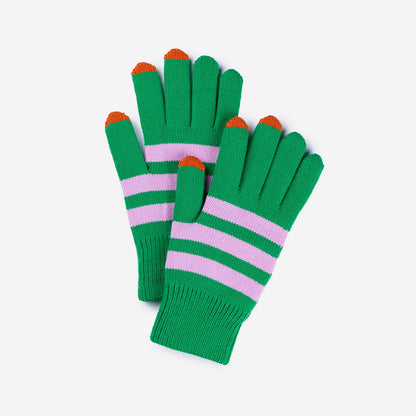 Stripes Touchscreen Gloves