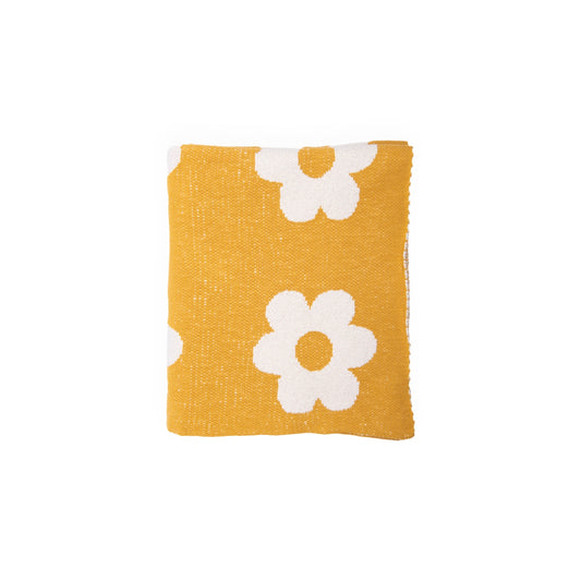 Thick Thin Flowers Throw Blanket