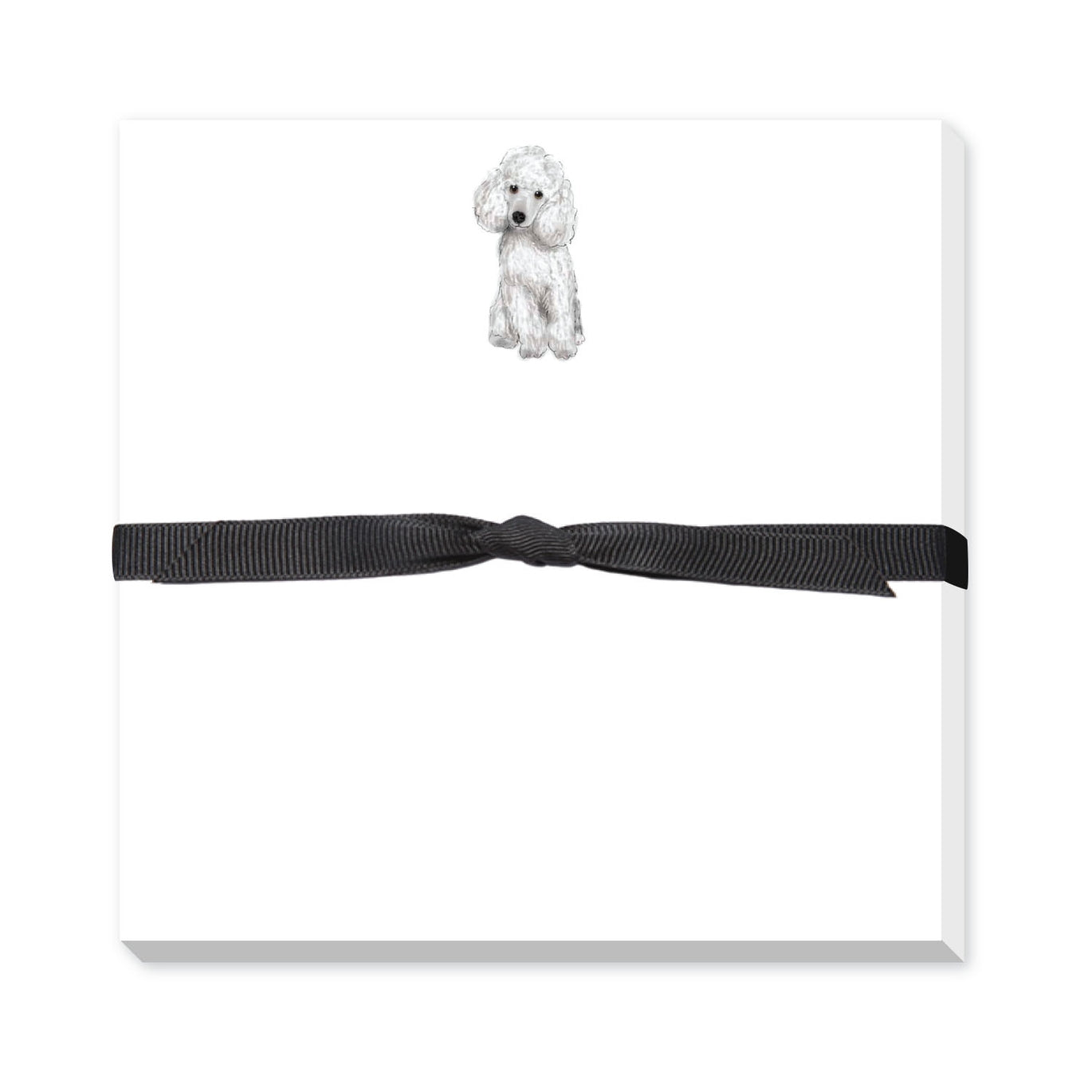 Mini White Poodle Notepad