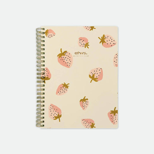 Strawberry Spiral Notebook