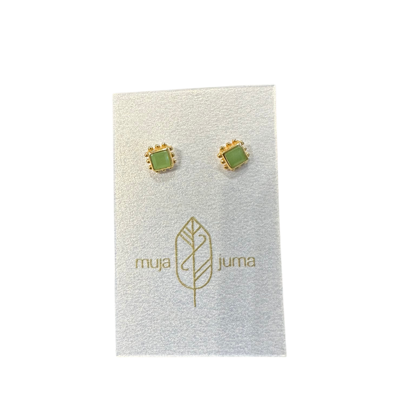 Guarani Square Stud Earrings