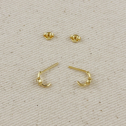 Solitaire Bezel Hoops