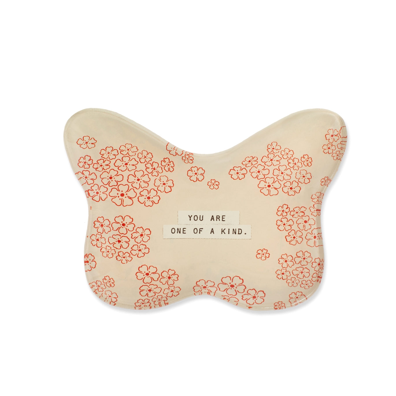 You Are One of a Kind Butterfly Decoupage Plate