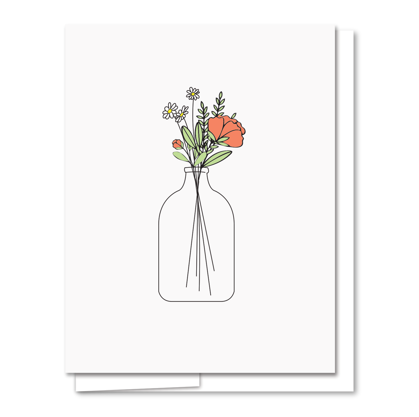 Flowers in A Vase Card