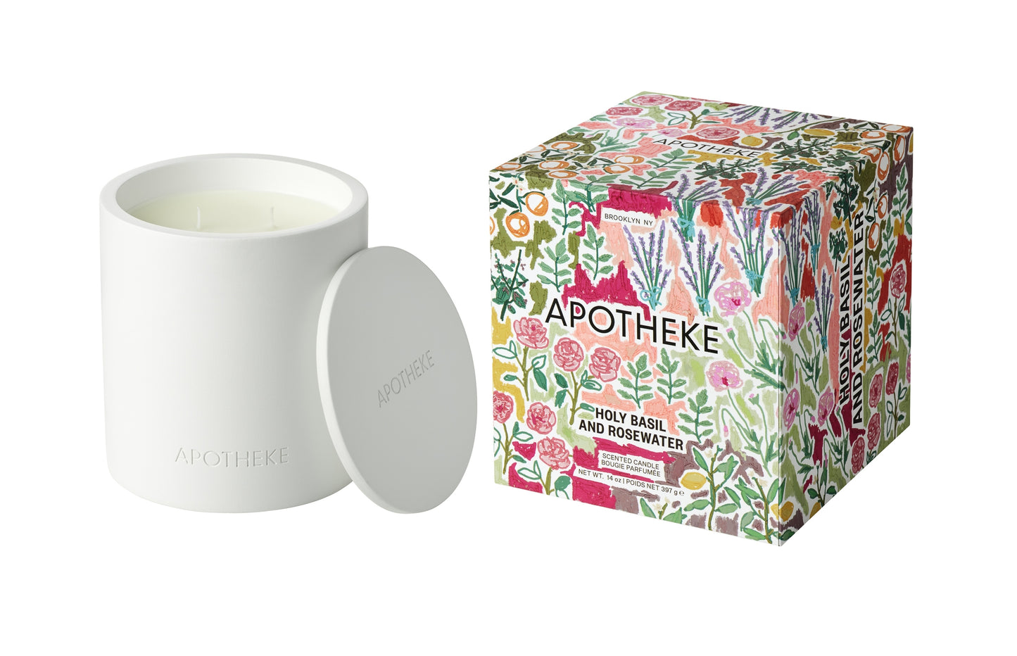 Holy Basil and Rosewater 2-Wick Candle