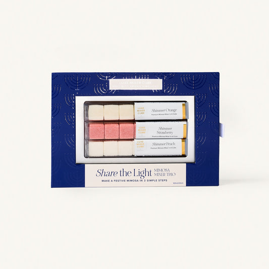 Hanukkah Shimmer Mimosa Mixer Cube Trio