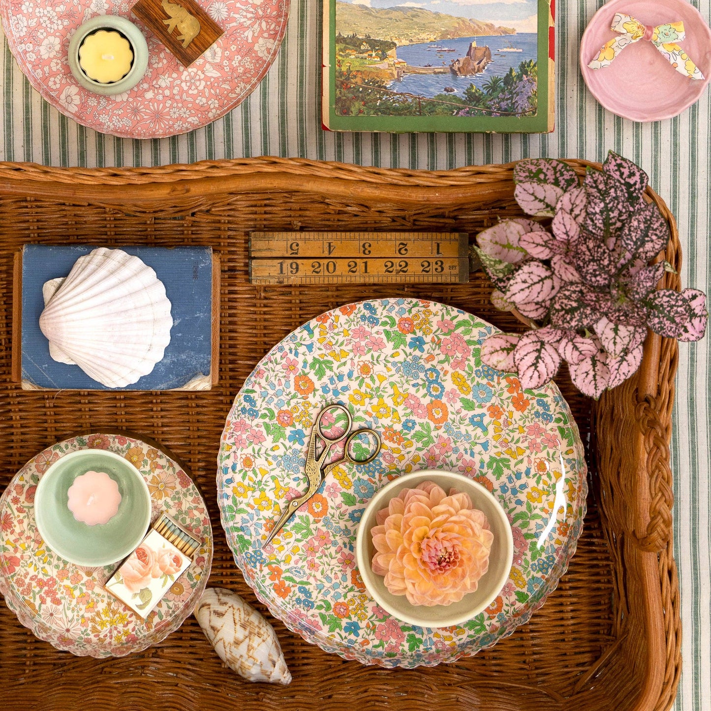 Meri Meri x Liberty Round Medium Accessory Tray
