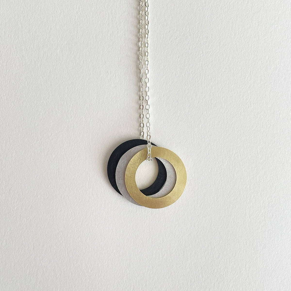 Black Hoops Necklace