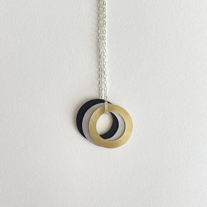 Black Hoops Necklace
