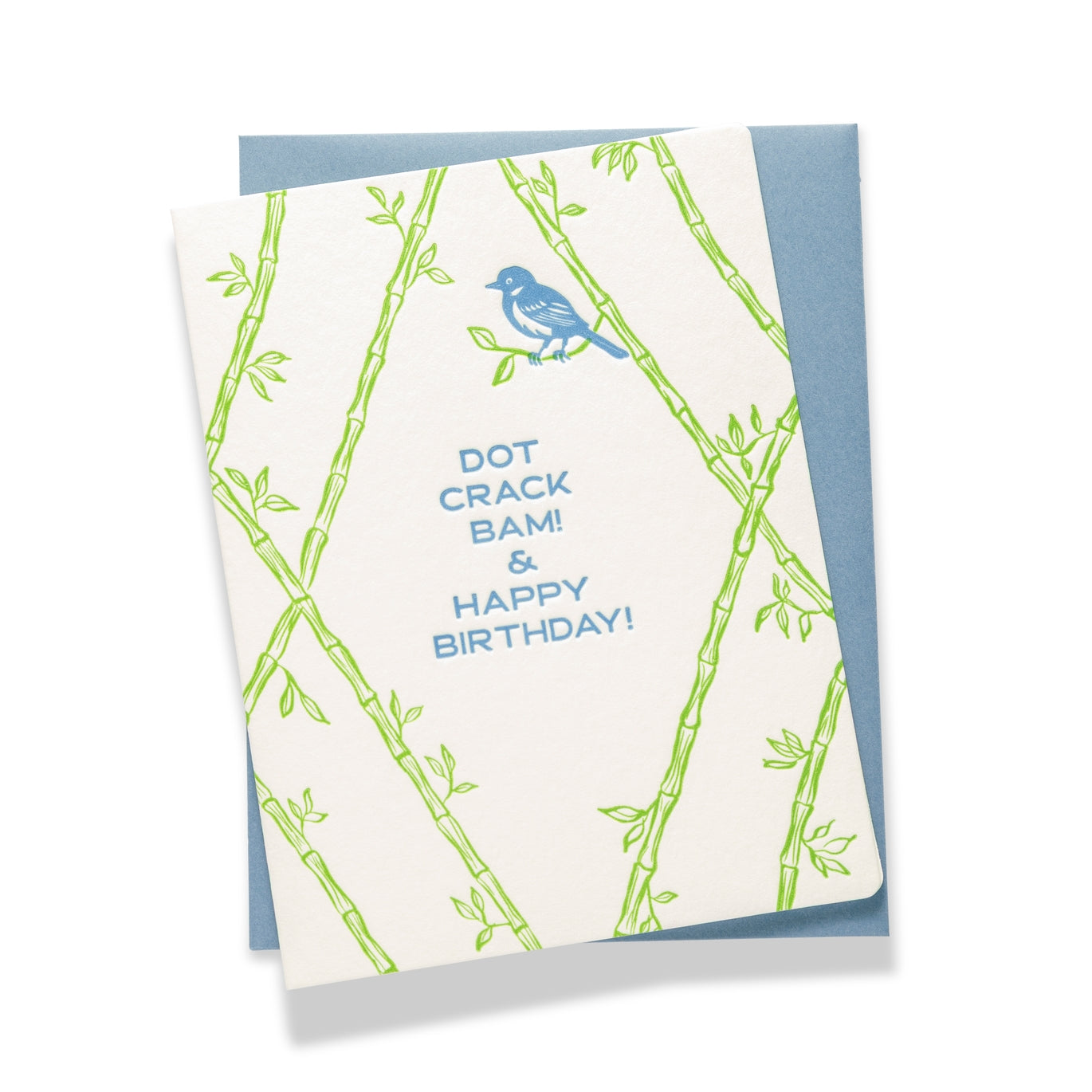 Dot Crack Bam Birthday Card