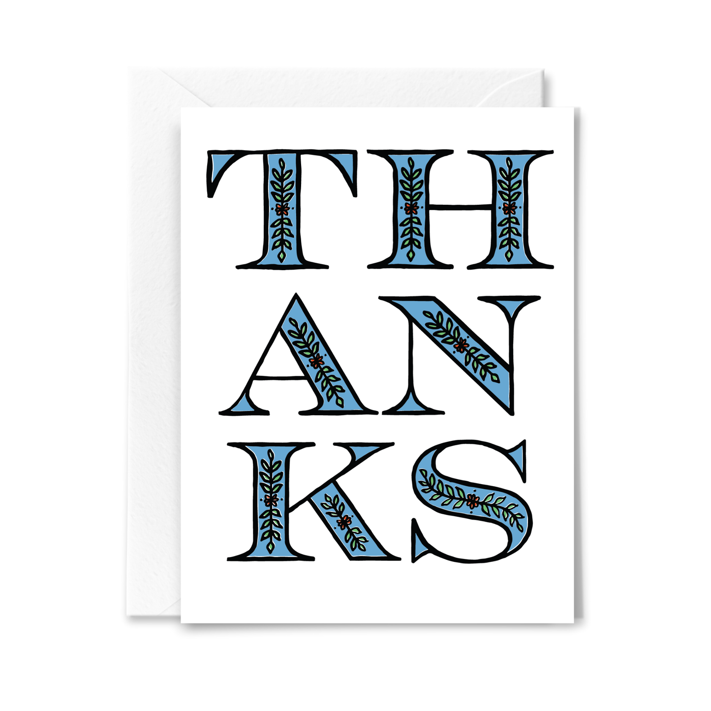 Floral Thanks Card