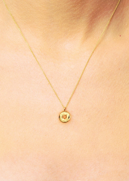 Bagel Charm Necklace