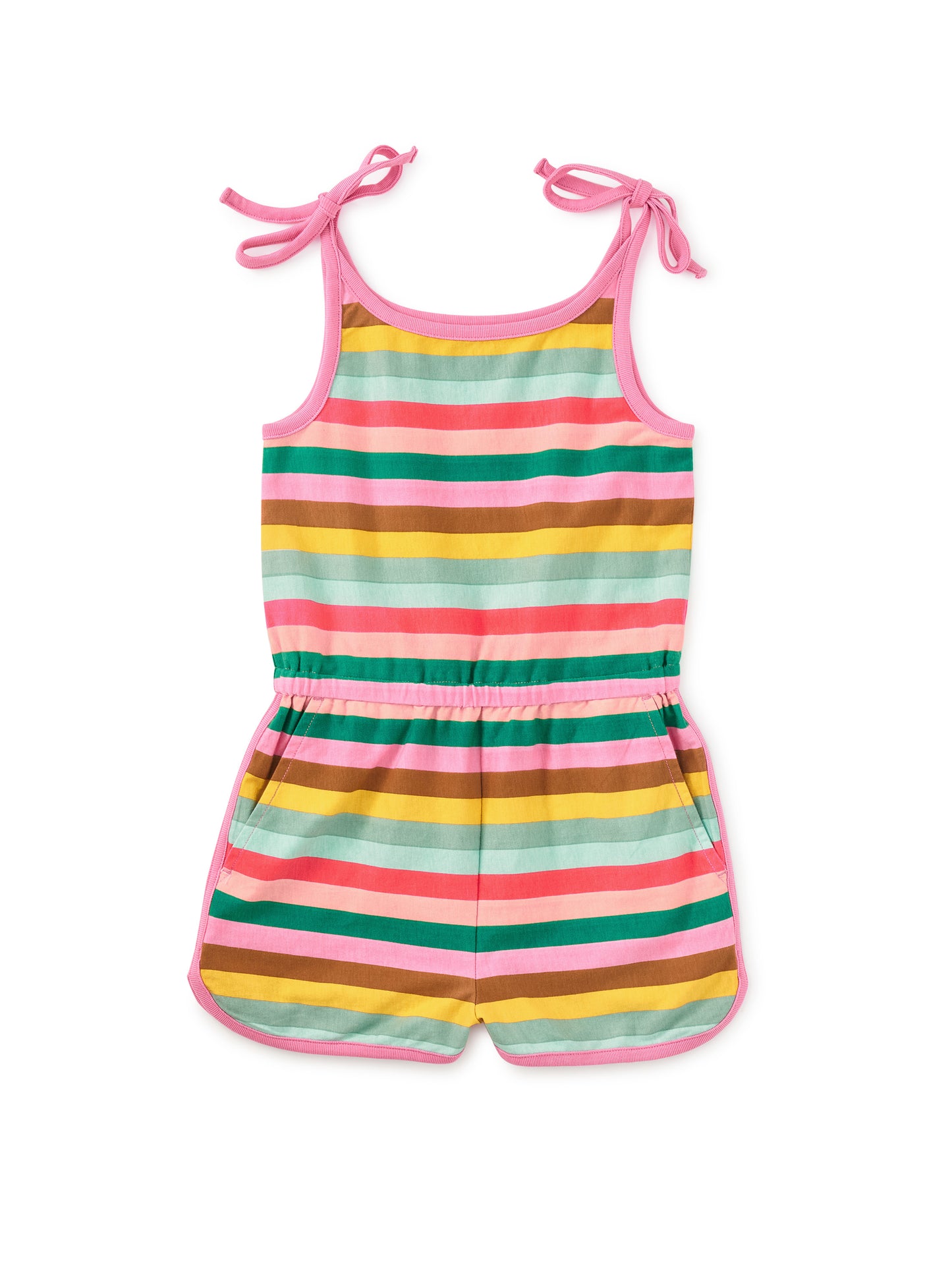 Tie Shoulder Sporty Romper