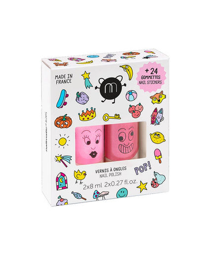 Pop Nail Polish and Sticker Set