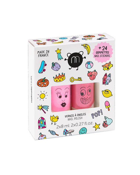 Pop Nail Polish and Sticker Set