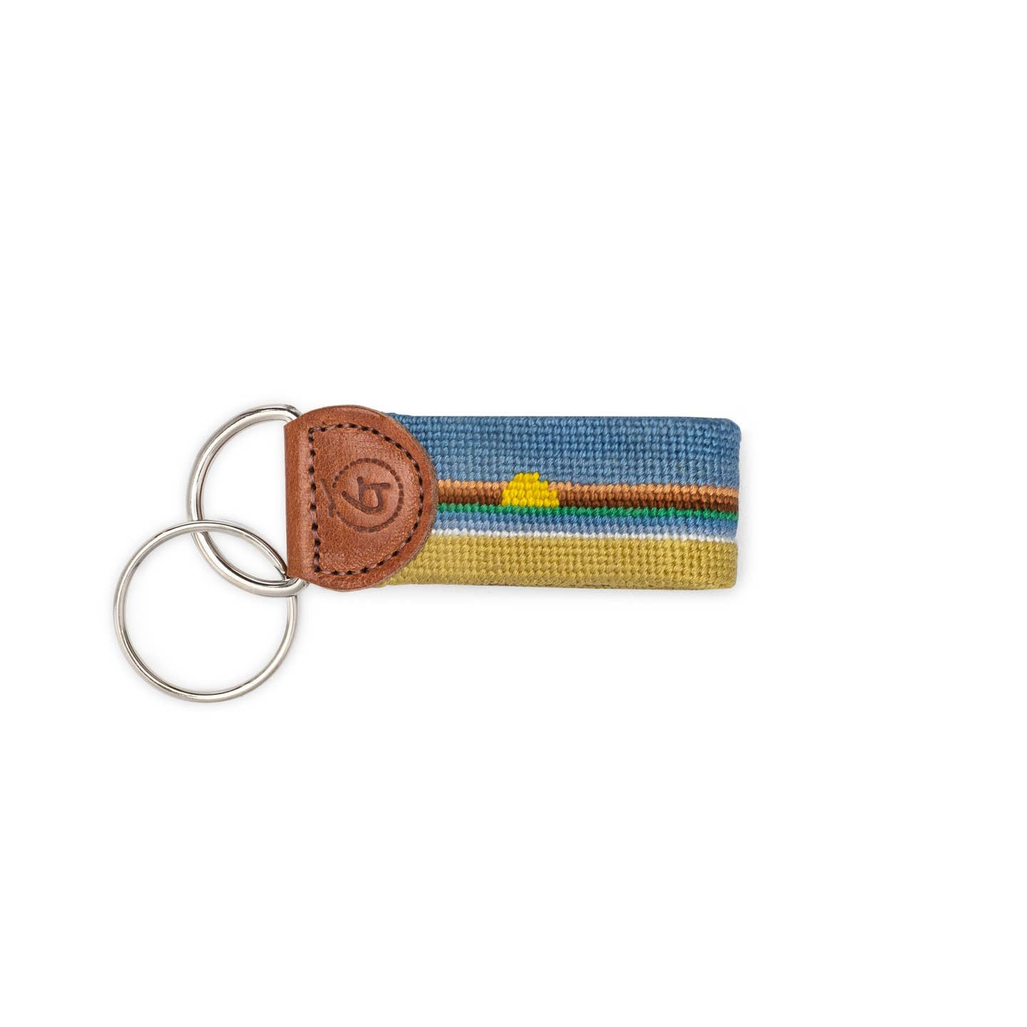 Sunset Needlepoint Keychain