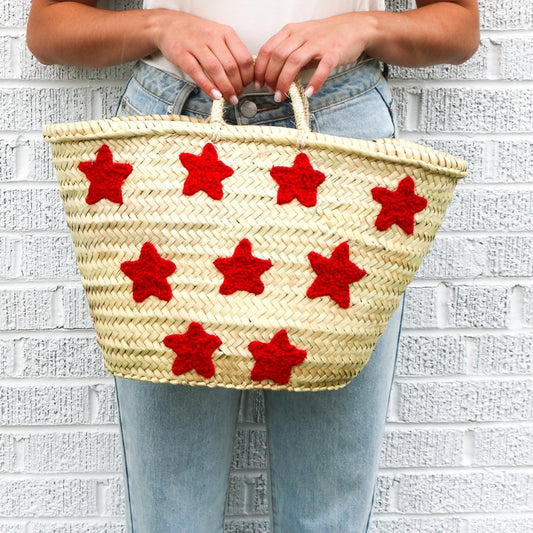 Medina Stars Straw Bag