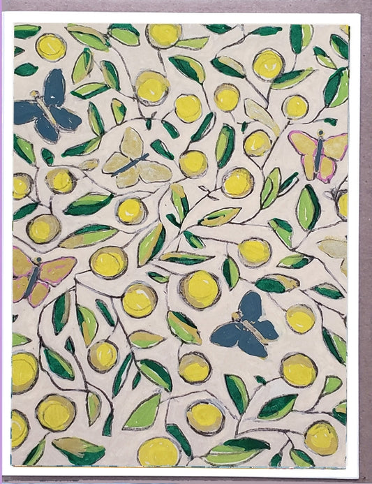 Lemons and Butterflies Card