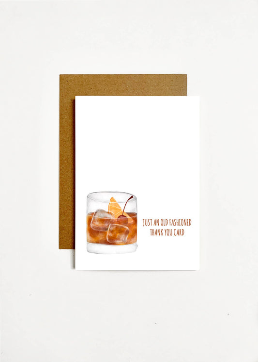 Just An Old Fashioned Thank You Card