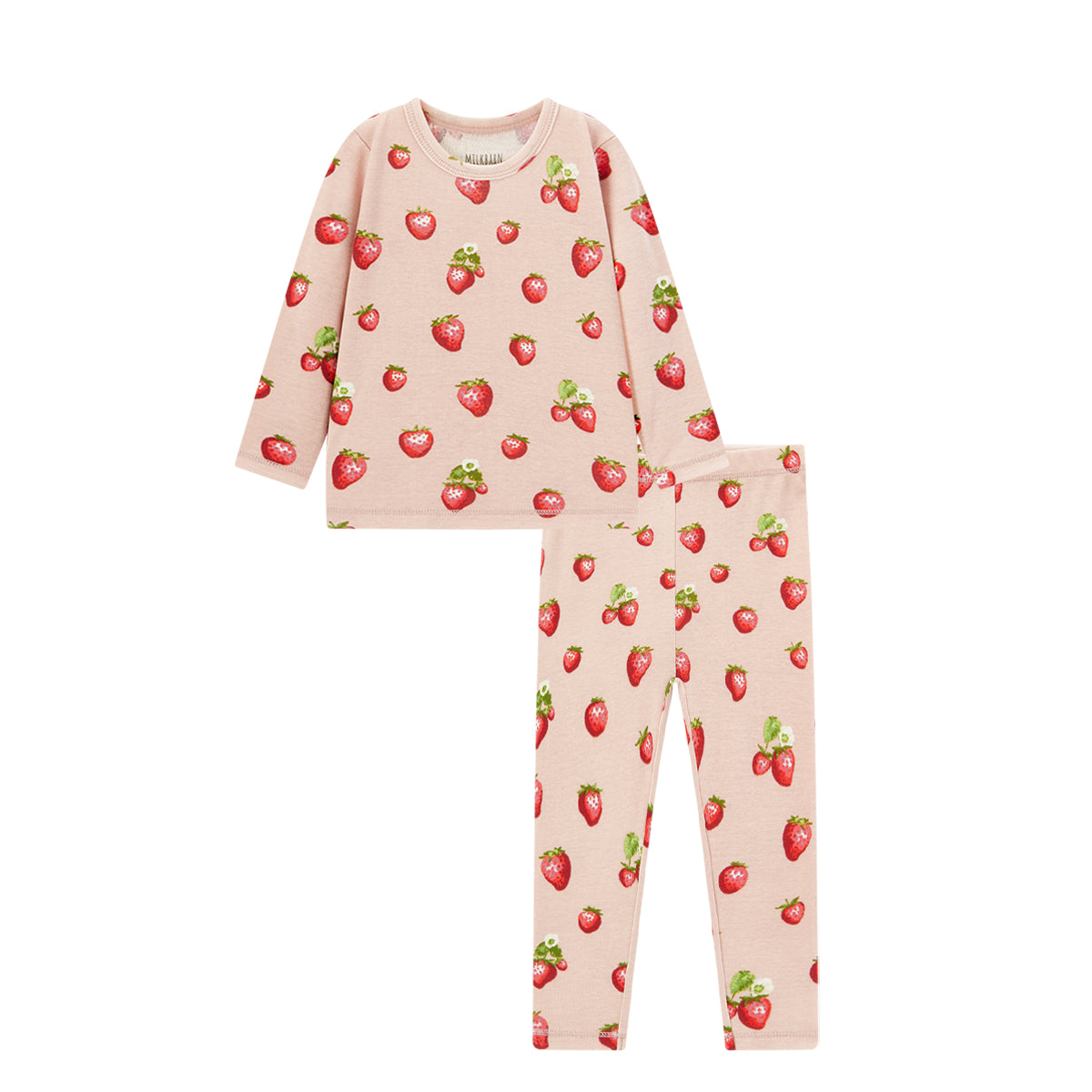 Strawberry Organic Cotton Two Piece Pajama Set