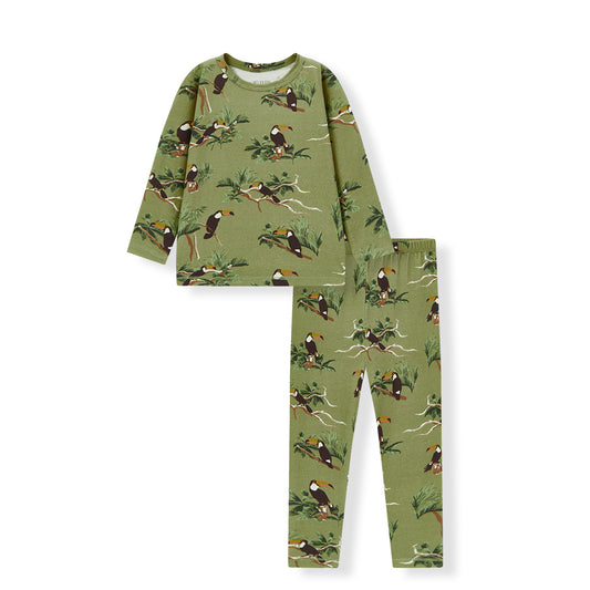 Toucan Organic Cotton Two Piece Pajama Set