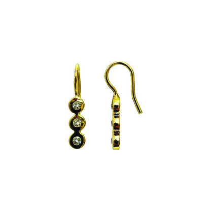 Olga White Topaz Earrings