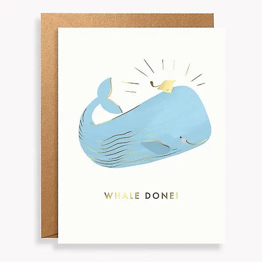 Whale Done Graduate Card