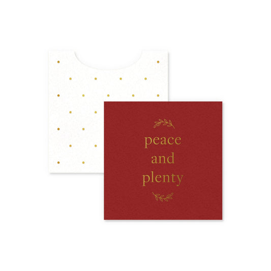 Peace & Plenty Mini Enclosure Card