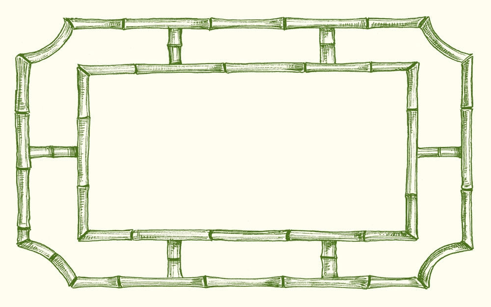 Bamboo Lattice Place Card